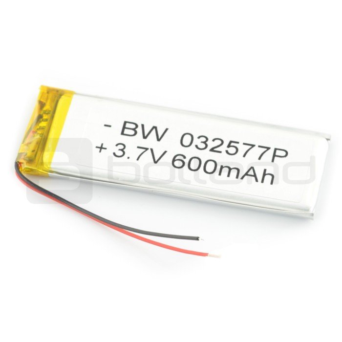 Baterie Li-Poly 600 mAh 3,7 V 3,9 Wh