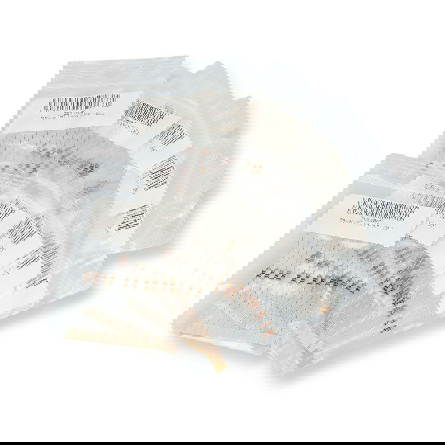 THT rezistor 1/4 W 1kΩ - 10ks.