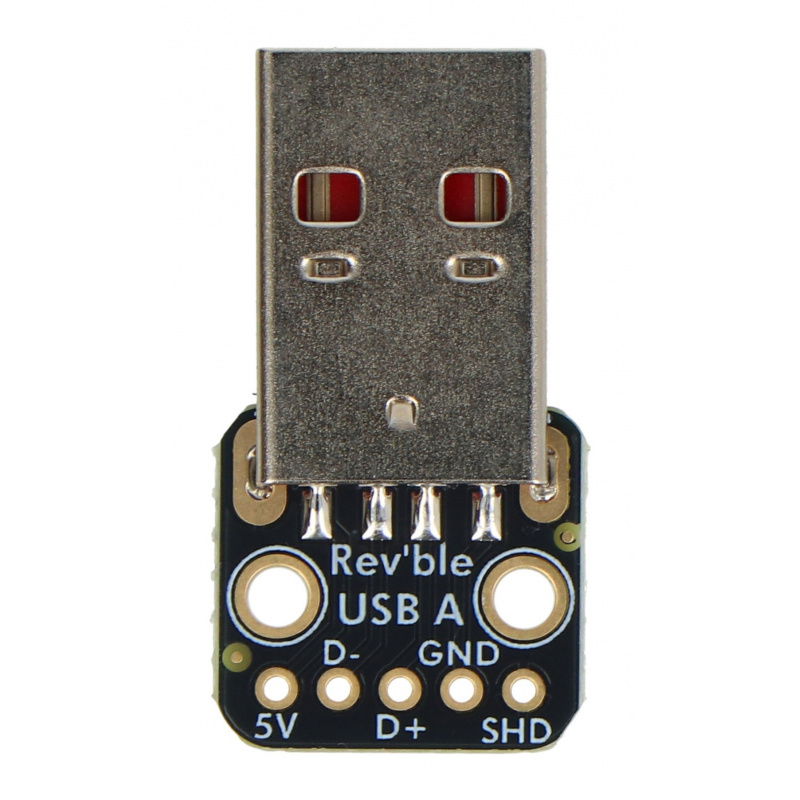 Adafruit Reversible USB Type A Plug Connector Breakout
