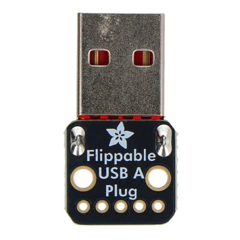 Adafruit Reversible USB Type A Plug Connector Breakout