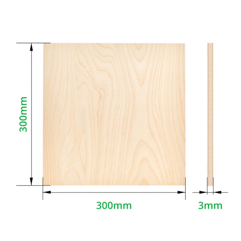 3mm Birch Plywood (6PCS) - YA002