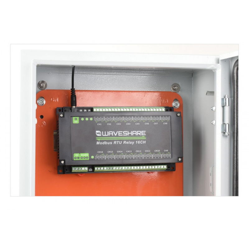 Modbus RTU 16-Ch Relay Module, RS485 Interface, With Multiple