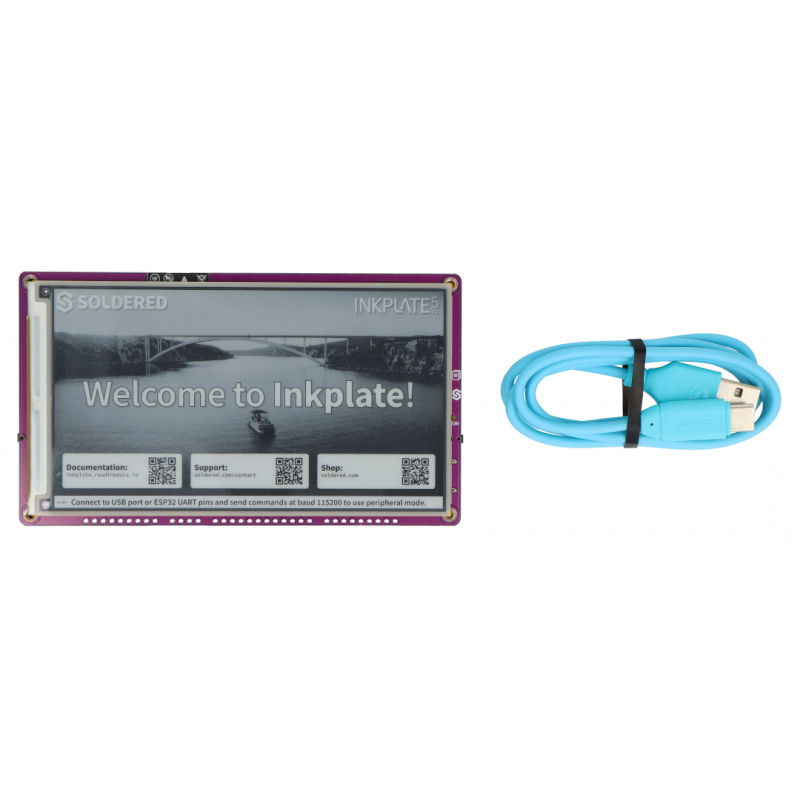 Inkplate 5 Gen2 - e-paper display 5,2'' 1280x720px - ESP32 -