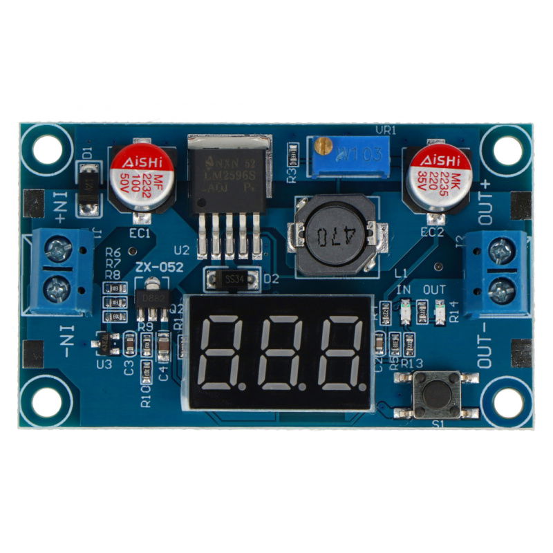 LM2596 3,2V-35V 3A sestupný převodník s displejem