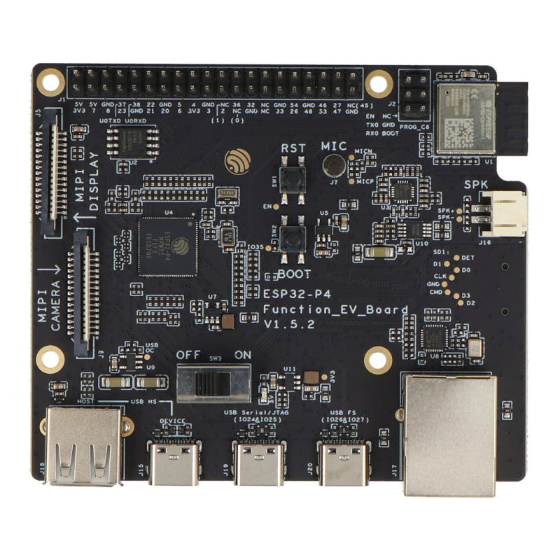 ESP32-P4-Function-EV-Board - Vývojová sada se 7" LCD displejem