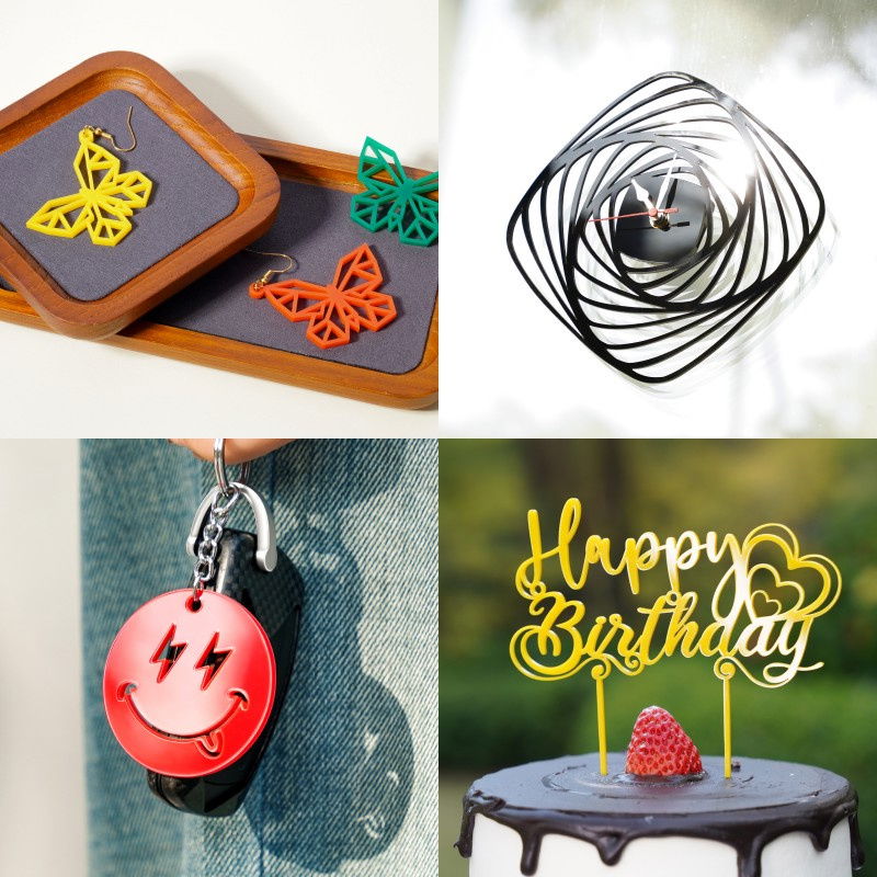 3mm Orange Opaque Glossy Acrylic (3PCS) - YB003