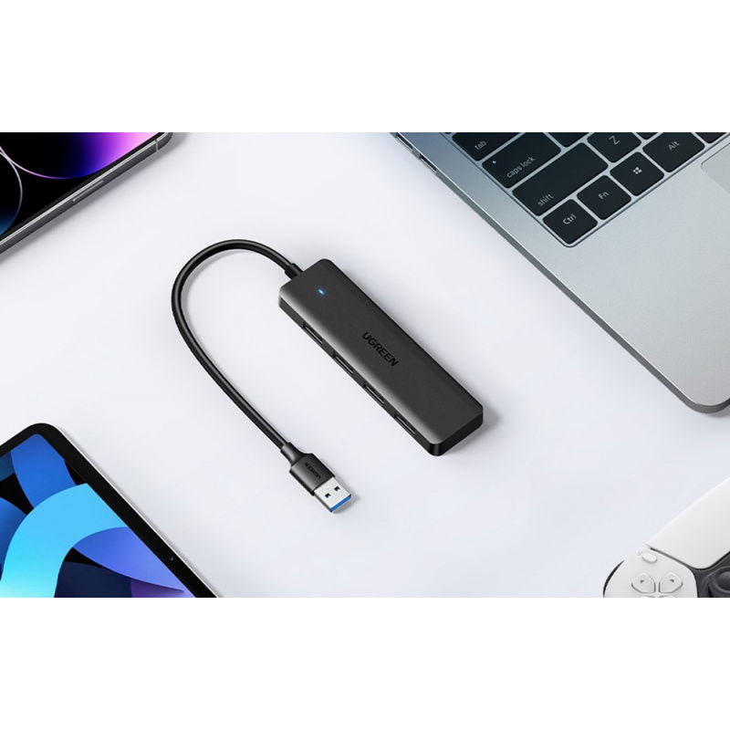 Adapter UGREEN 4w1 25851 Hub USB-A do 4x USB-A (czarny)