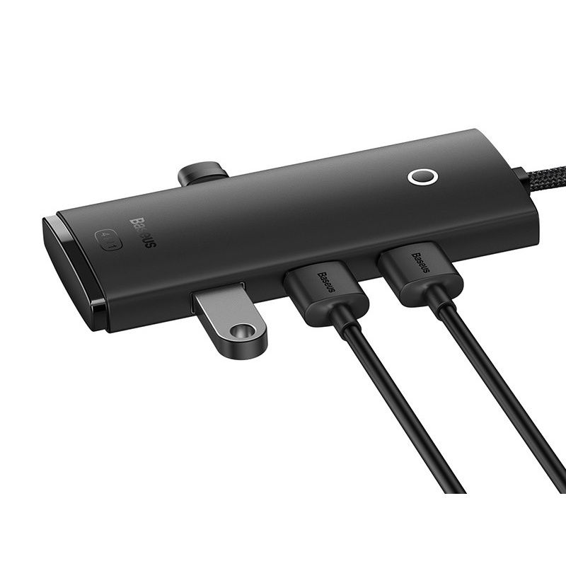 Hub 4w1 Baseus Lite Series USB-C do 4x USB 3.0 + USB-C, 1m