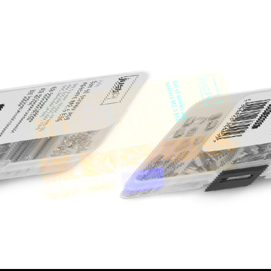 Zestaw śrubek i podkładek dystansowych M2,5 E50 - 120 elementów