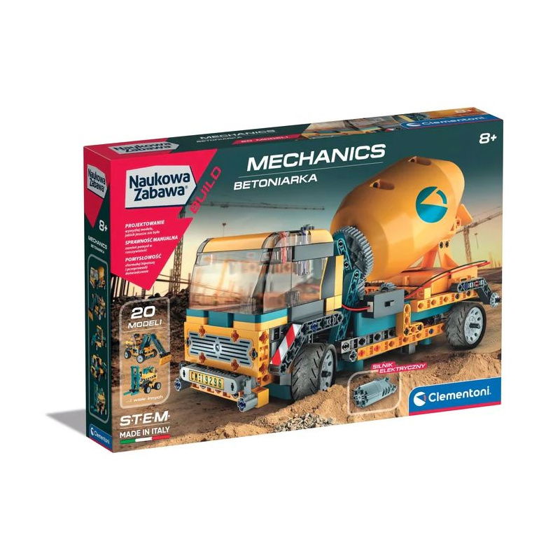CLEMENTONI NAUKOWA ZABAWA. LABORATORIUM MECHANIKI. BETONIARKA