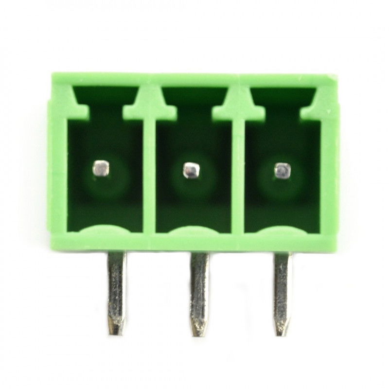 Zástrčka, 3kolíková montážní lišta, 3,5 mm rastr, úhlová, integrovaná