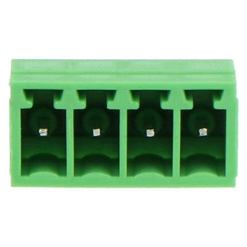 Zástrčka, 4kolíková montážní lišta, rozteč 3,5 mm, vertikální, zabudovaná