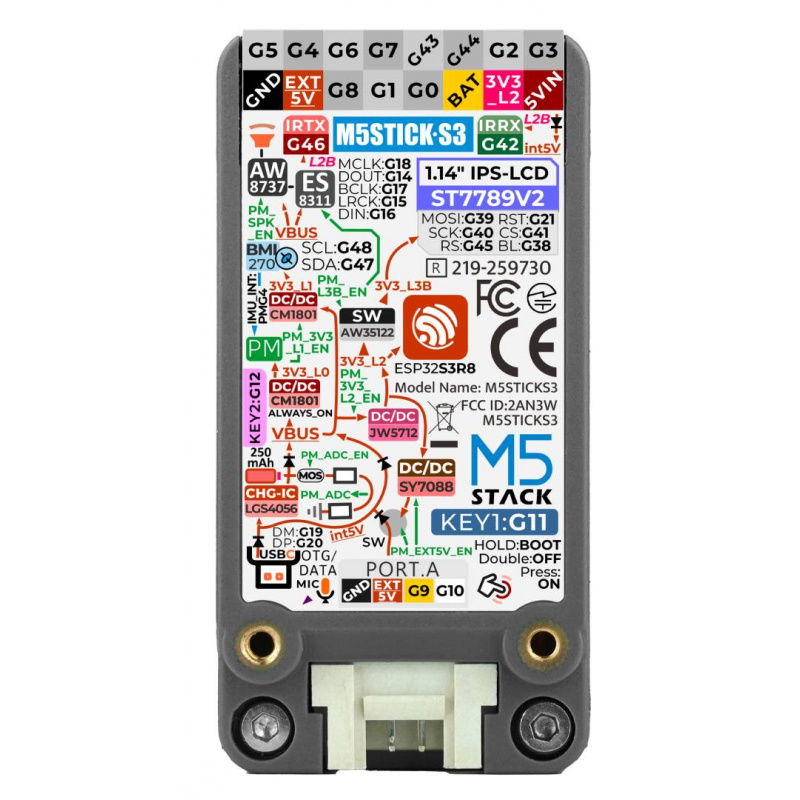 M5StickS3 ESP32-S3 Mini IoT Dev Kit
