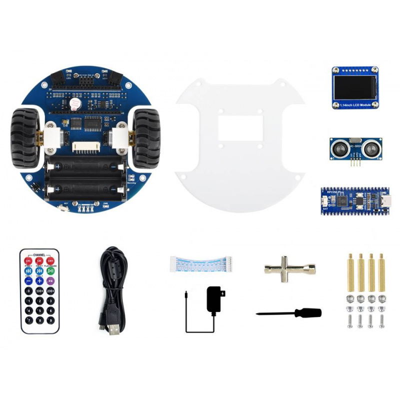 Pico2Go Mobile Robot, Based On RP2350-Plus (wersja EU)