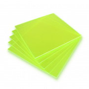 Plexi fluo zielona 3mm 200x200mm (5szt)
