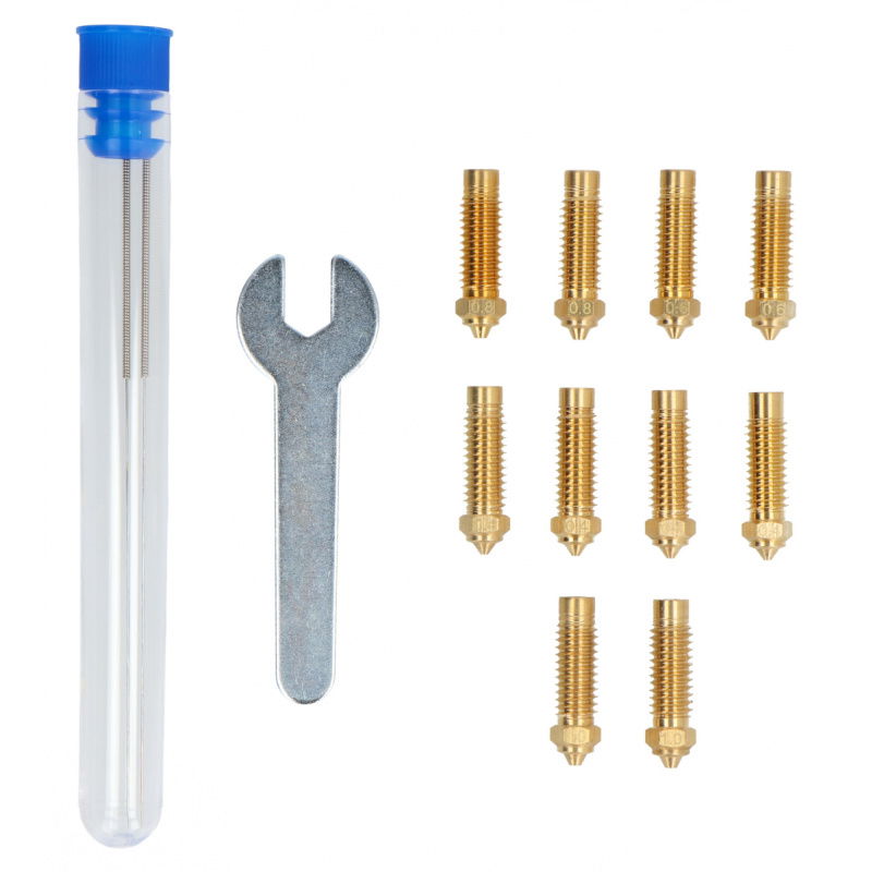Neptune 4 Plus/4 Max Multi-size brass nozzle pack (4pcs 0.4mm