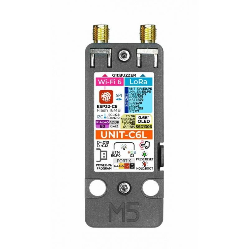 M5Stack C6L Unit for Meshtastic(SX1262, ESP32-C6)