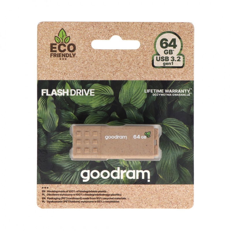 GoodRam Flash Drive - USB 3.2 Gen1 Pendrive - UME3 Eco Friendly