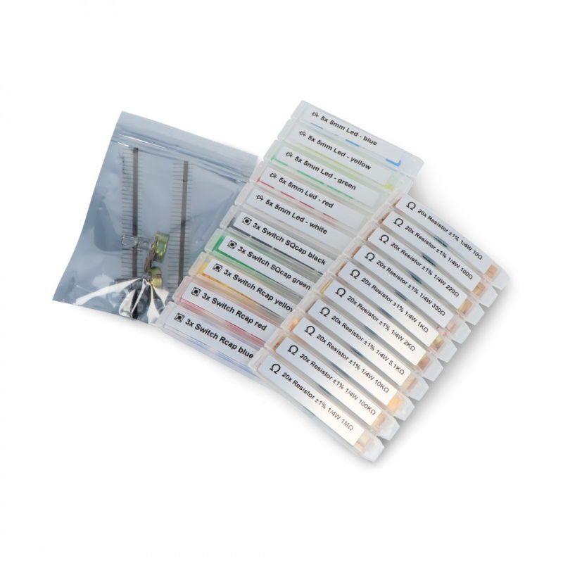 Sada elektronických součástek - E32 - 254 prvků