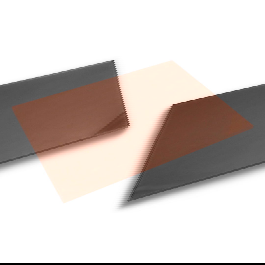 PMMA akrylová deska - 3 mm - 400x600 mm - okrová - 1 ks.