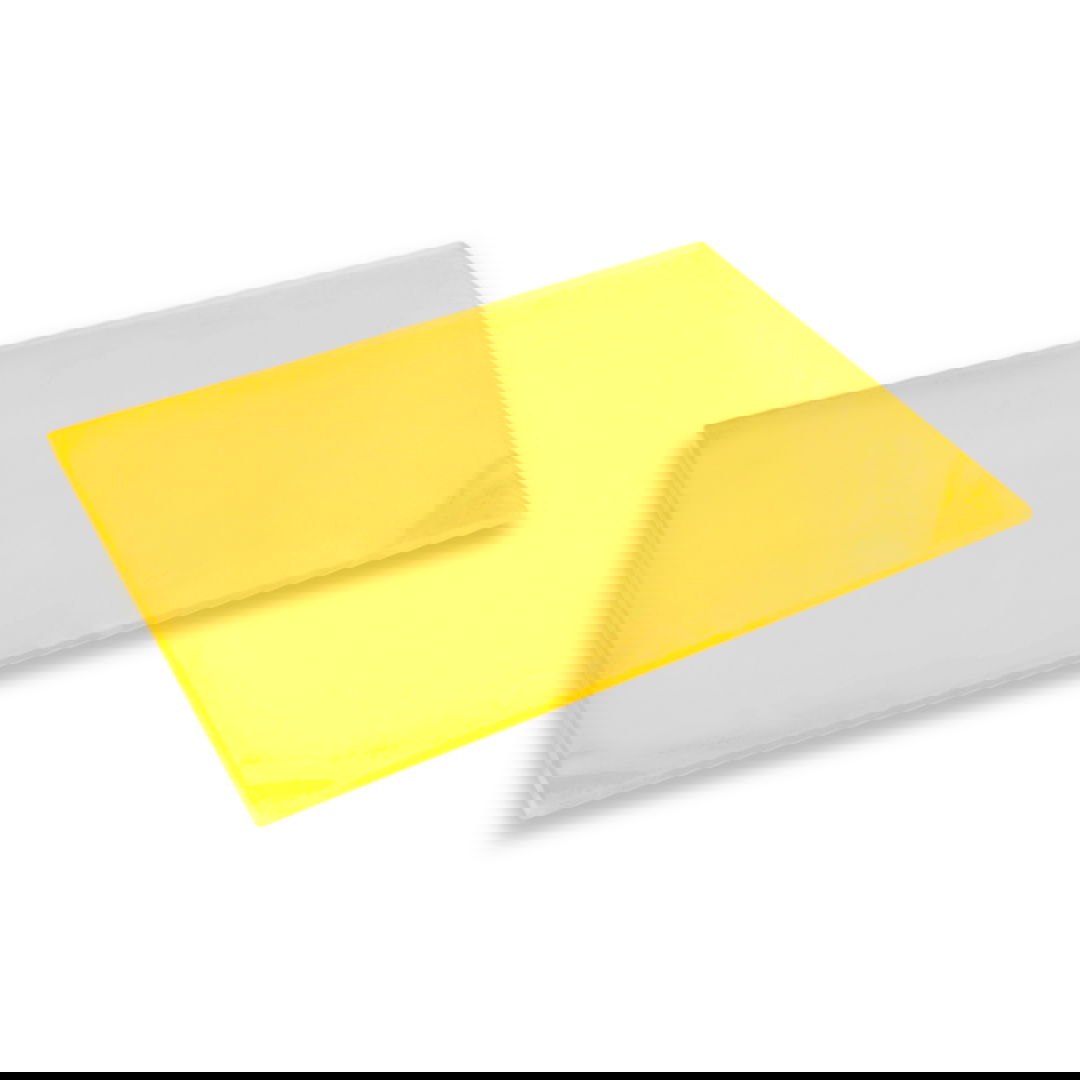 Płyta akrylowa PMMA - 3mm - 400x600mm – Yellow - 1szt.