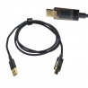 Przewód USB - USB-C 2m w oplocie z watomierzem