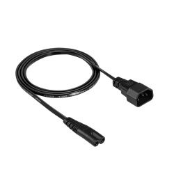 Kabel zasilający przedłużacz Akyga AK-PC-15A CCA 2x0.5mm² IEC