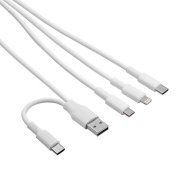 Kabel USB Akyga AK-USB-52 USB A + USB type C / micro USB B (m)