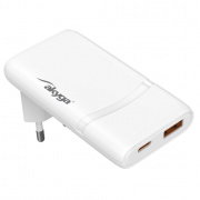 Ładowarka sieciowa Akyga AK-CH-31 65W USB-C USB-A PD GaN 5-20V