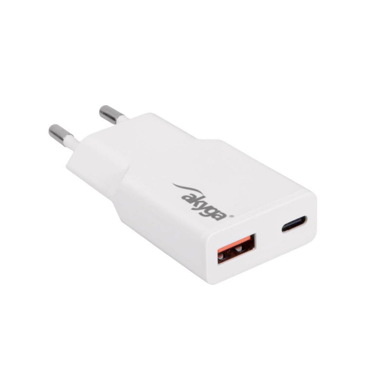 Ładowarka USB AK-CH-27 USB-A + USB-C PD 5-20V / max. 3A 30W