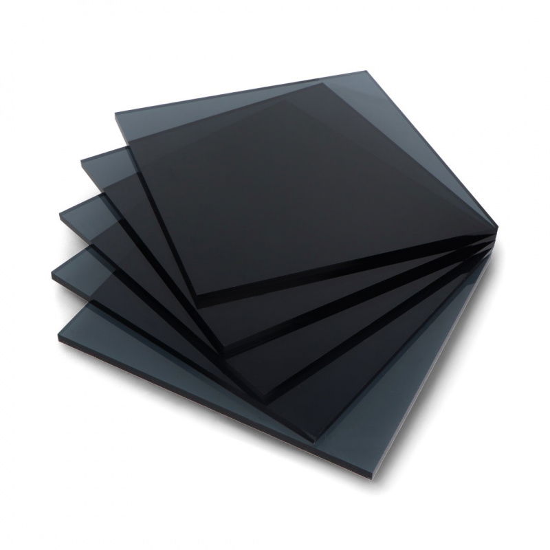 Plexi dymiona grafit 6mm 200x200mm (5szt)