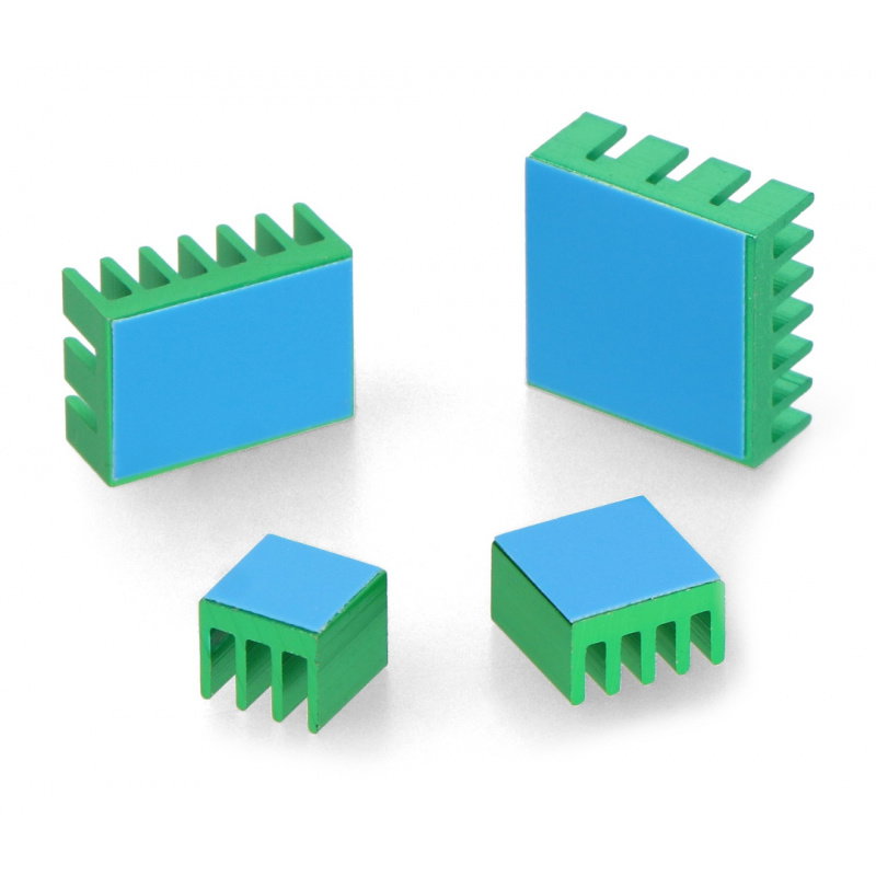 Sada chladičů pro Raspberry Pi 4B - s tepelně vodivou páskou -