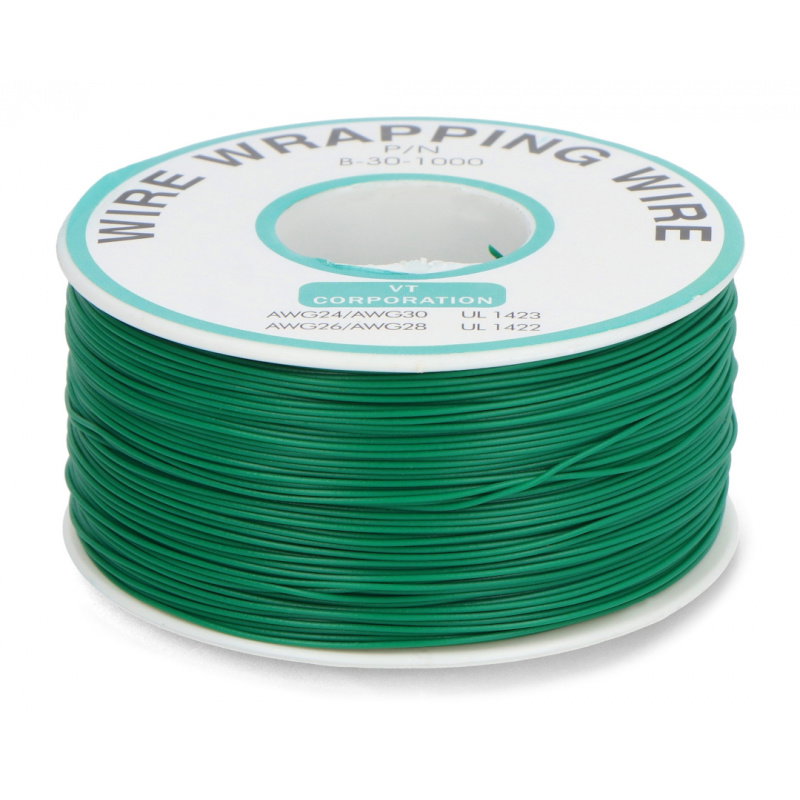 Drát z PVC 0,25 mm - zelený - role 305 m