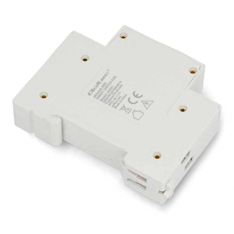 Qoltec Przekaźnik 63A na szynę DIN z licznikiem energii