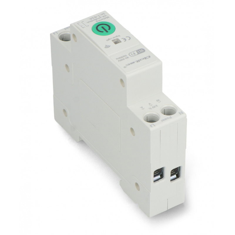 Qoltec Przekaźnik 63A na szynę DIN z licznikiem energii