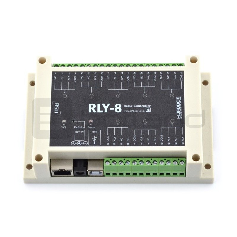 RLY-8-USB - 8 relé 270V / 10A - ovladač USB