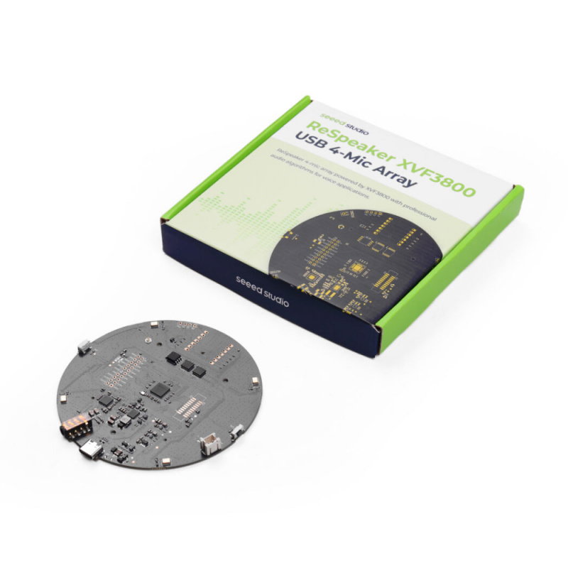 reSpeaker XMOS XVF3800 – AI-powered 4-Mic Array for Clear Voice