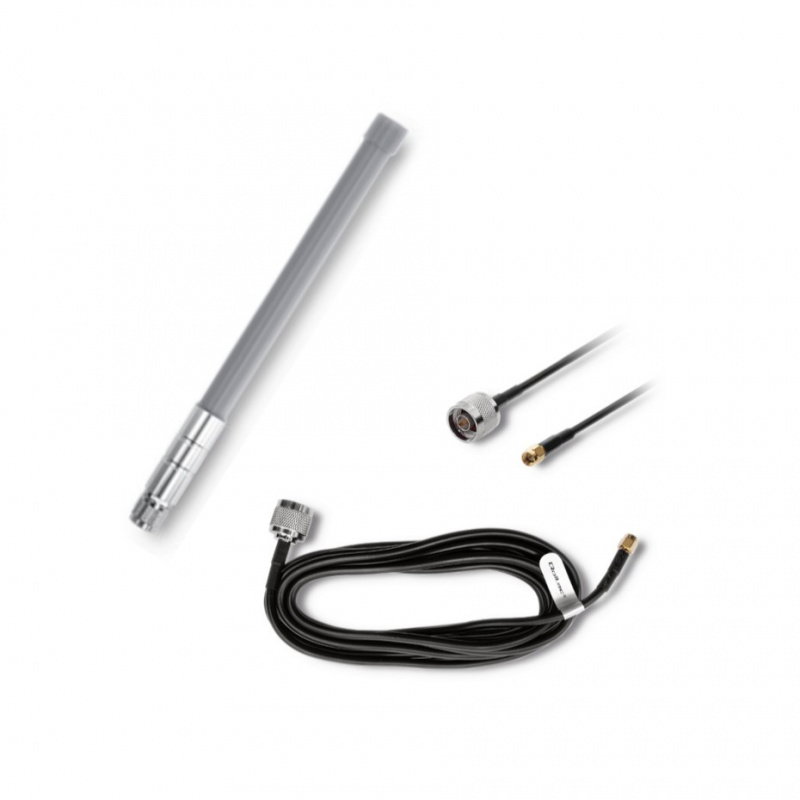 Qoltec Zestaw Antena LoRa | 5.8 dBi + kabel zasilający