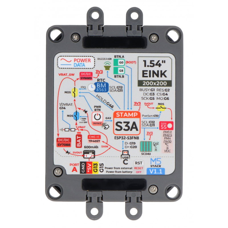 Air Quality Kit - sada pro měření kvality vzduchu - M5StampS3 +