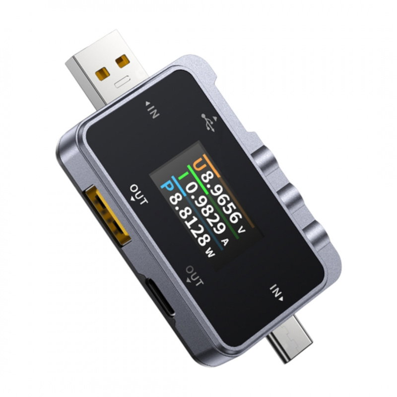 FNIRSI FNAC-28 2v1 USB tester - měřič napětí, proudu a výkonu z