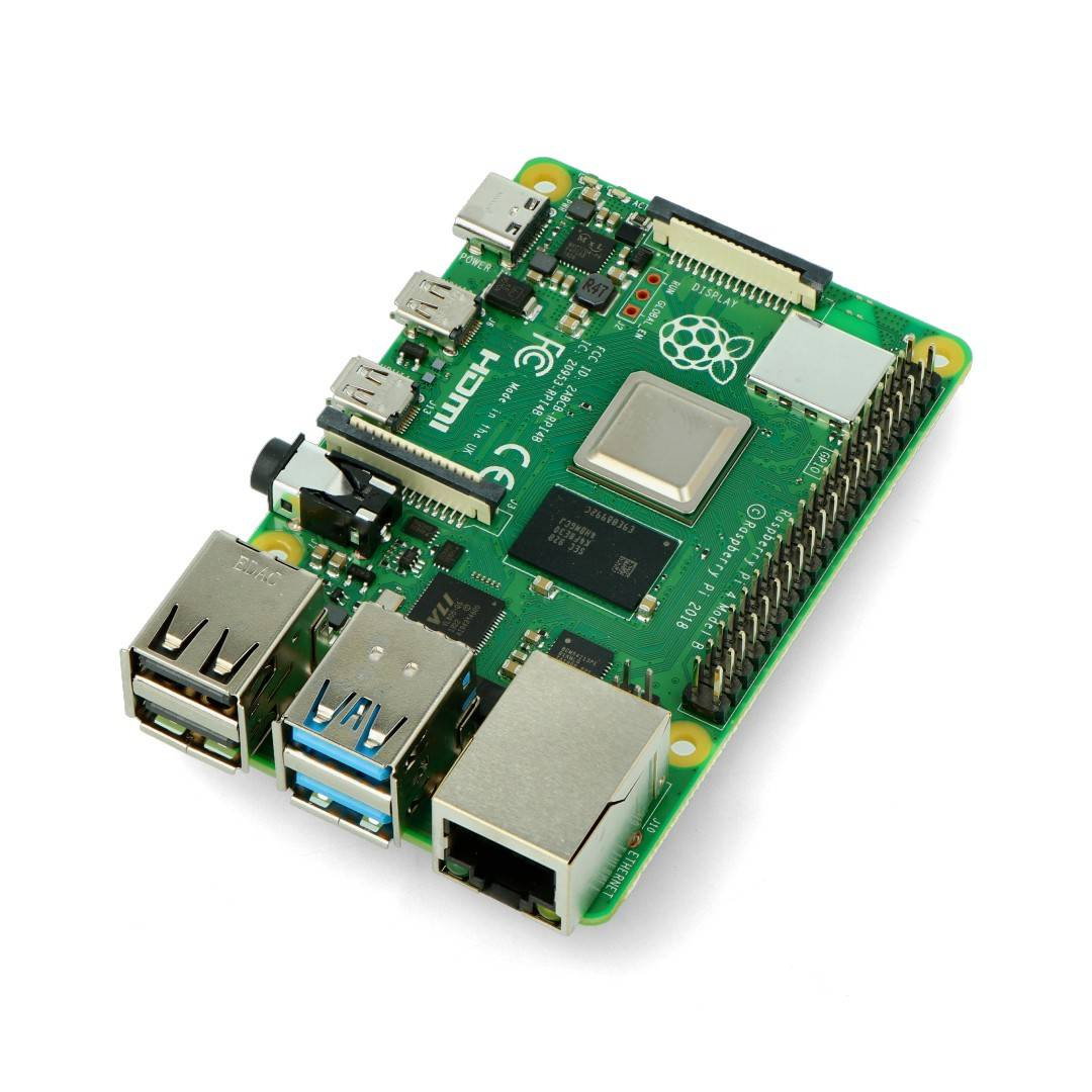 Raspberry Pi 4 model B WiFi DualBand Bluetooth 2GB RAM 1.8GHz - verze s duální RAM