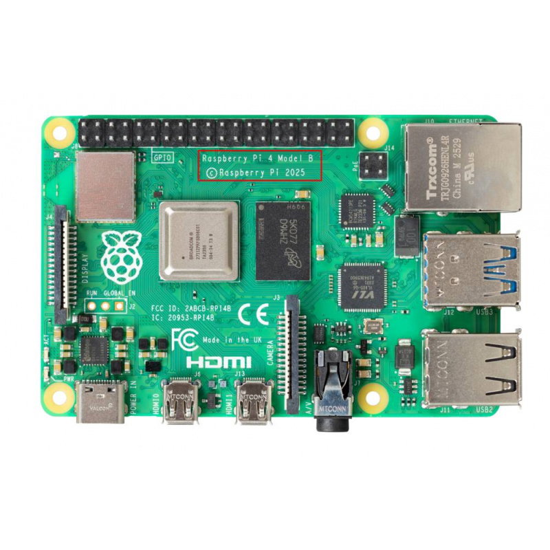Raspberry Pi 4 model B WiFi DualBand Bluetooth 2GB RAM 1,8GHz -
