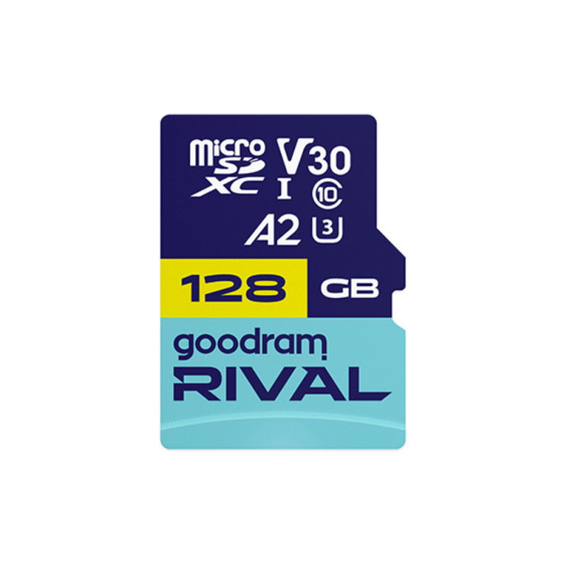 GOODRAM RIVAL M2AA 128GB micro card V30 A2 (UHS I U3) + adapter