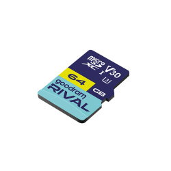 GOODRAM RIVAL M3AA 64GB micro card V30 (UHS I U3) + adapter