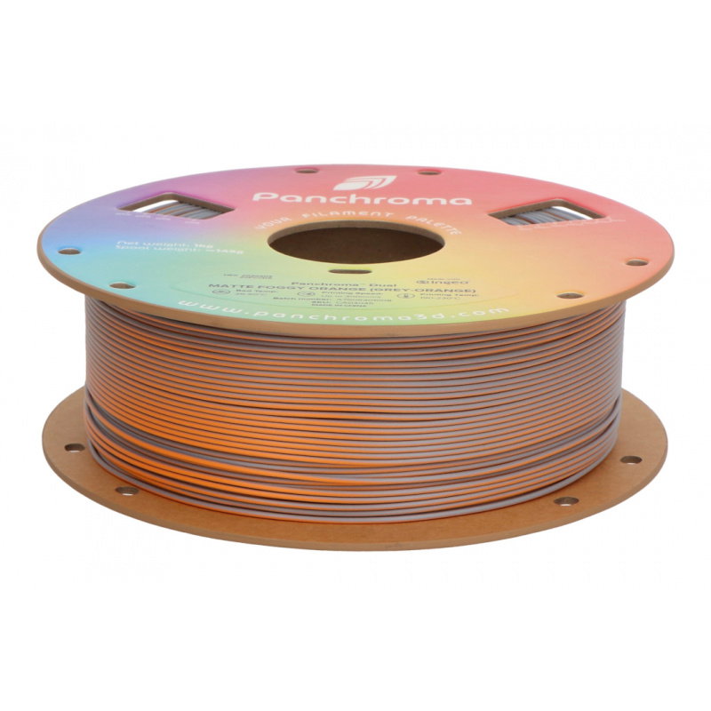 Polymaker vlákna Panchroma PLA Dual Foggy Orange 1,75 mm 1 kg –
