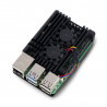 Obudowa do Raspberry Pi 5 z dwoma wentylatorami - aluminiowa - - zdjęcie 1