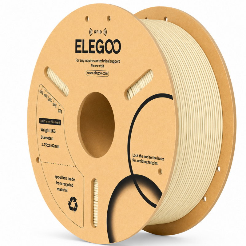 Elegoo PLA Beige 1,75 mm - 1000 g Paper Spool(RFID) 1KG Paper