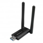 Qoltec Karta sieciowa zewnętrzna | Szybki Adapter USB DUAL
