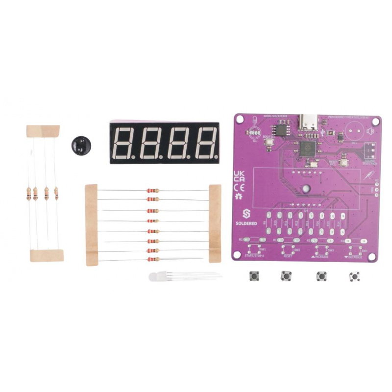 Pomodoro Timer Solder Kit