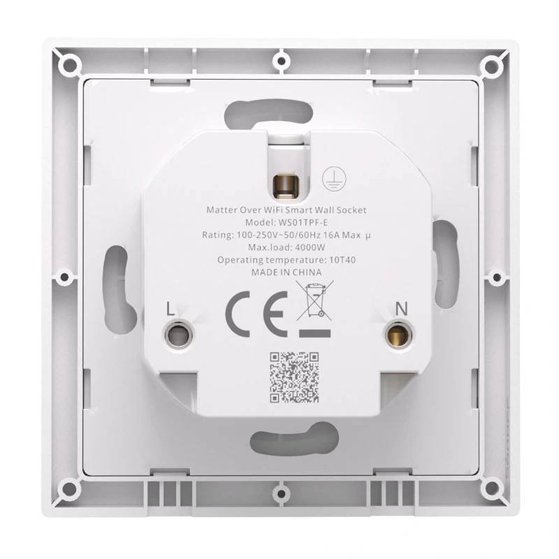 Inteligentne gniazdko ścienne Sonoff WS01TPF-E WiFi (typ F)